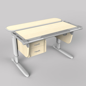 Ergonomic Adjustable Study Table White Maple Color