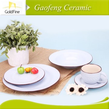 2015 high quality unbreakable ceramic dinner set for children