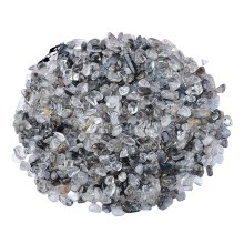 Chip Black Quartz Rutilated Beads for Home Decoration & Decor Making Jewelry 100Gram