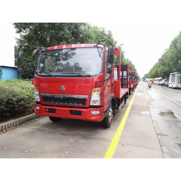 Camión de transporte de plantillas de 6 toneladas para la excavadora de entrega.