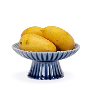 Assiette de collation rétro en céramique zen chinoise