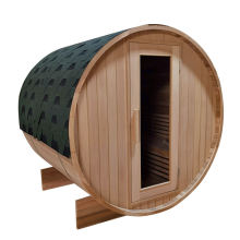 Sauna Room in Hemlock Outdoor Barrel Sauna Wooden Room Manufactory