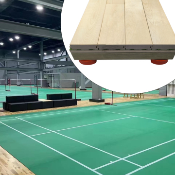 Single Keel Badminton Court Maple Birch Wooden Floor