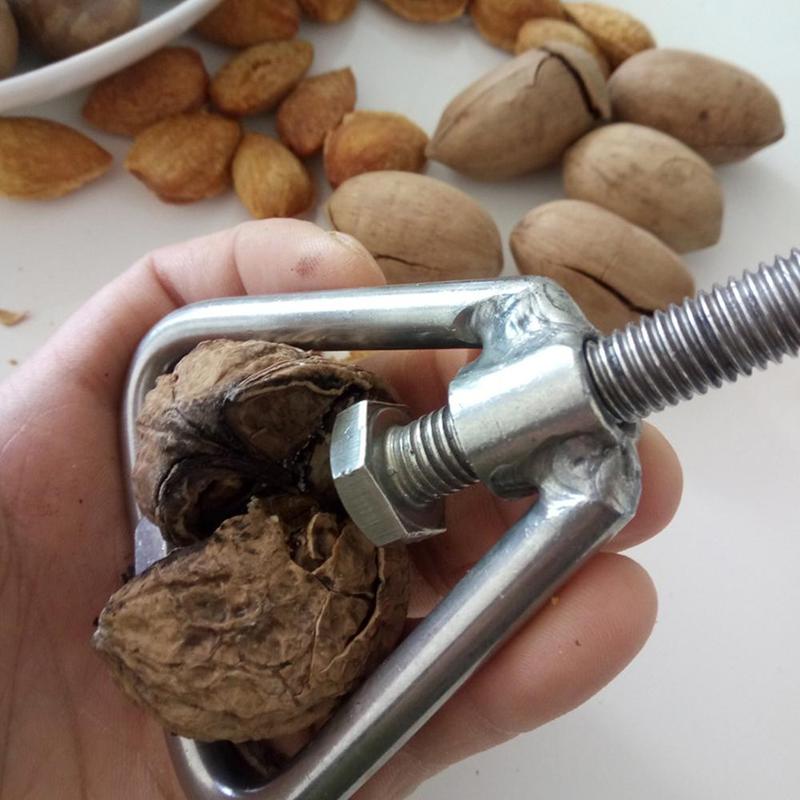 Multifunctional Manual Nut Opener Cracker Machine Walnut Sheller Macadamia Nut Opening Stainless Steel Tool Kitchen Accessories