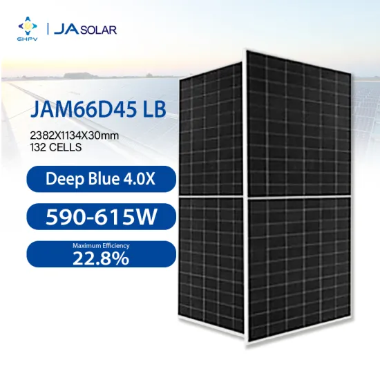 High-Power JA Solar Panels: Exploring the JA JAM66D45 LB Series with 590W to 615W Output and Bifacial Design