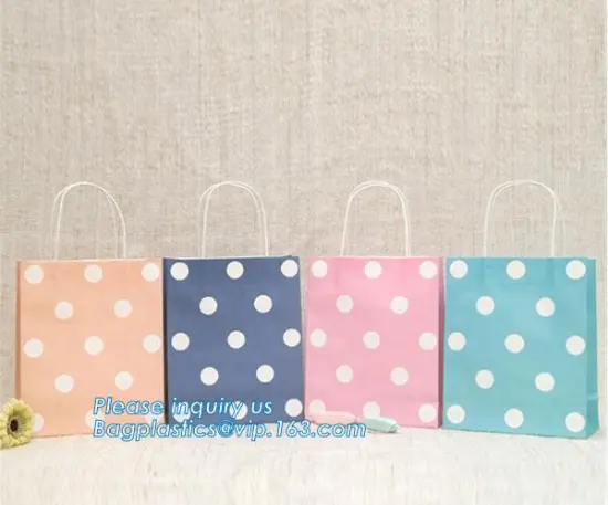 Uv / Hot-Stamping Paper Gift Bags With Handles Promotional paper bag, Eco Shopping Gift Paper Bag With Logos