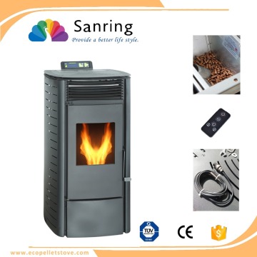 High rated output stoves with wood burning boiler, wood pellets europe