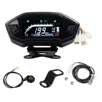 TERFU Motorcycle Digital Speedometer and Tachometer Dashboard