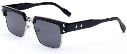 C2 Acetate Sunglasses Black、Silver