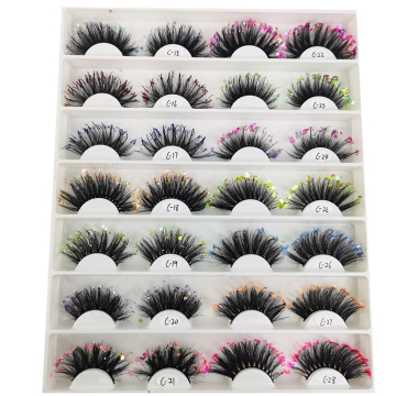Προσαρμοσμένη συσκευασία Vegan Faux Mink 3D Color Lashes: Εξερευνήστε την ποικιλία των στυλ και των χρωμάτων