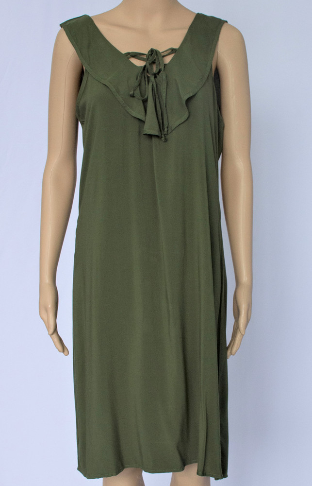 Flounce Neck Dress Flounce Neck Dress