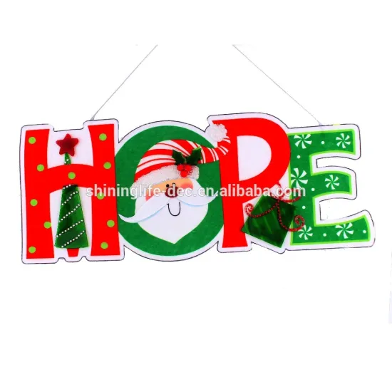 Christmas Santa Ornaments HOPE