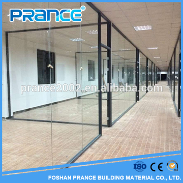 Frameless glass office partition , glass partition wall