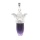 Natural Crystal Gemstone angel bullet Stone Pendant Necklace for Women and Girls Fashion Jewelry with two Chains