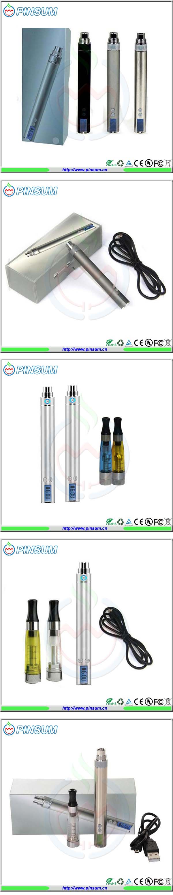 2014 Top E Cigarette Voltage Adjustable CE/RoHS Approved LCD Screen EGO V