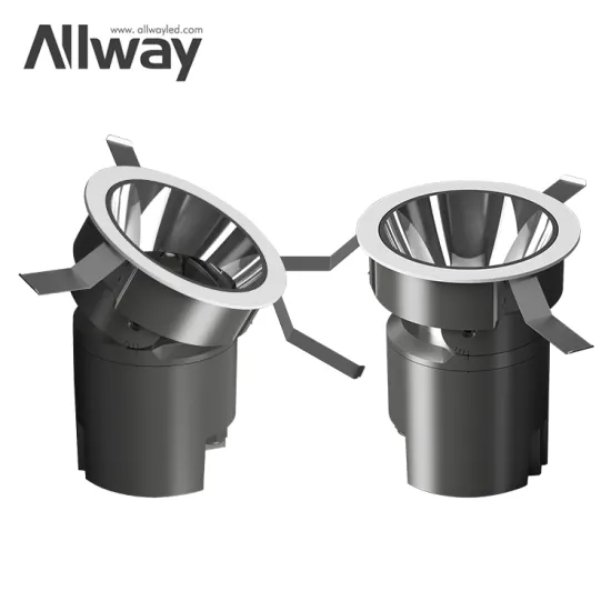 ALLWAY Popular Style Recessed Aluminum Adjustable Mall Indoor Ceiling Light - COB LED Spotlight