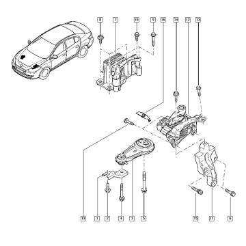Montaggio motore dei prezzi di fabbrica per Renault Fluence 2.0 16V 2011-2017