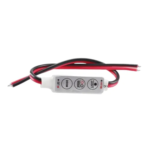 Mini 3-Key Controller: Adjustable Brightness Dimmer for 2835/5050 LED Strip Lights