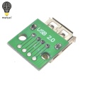 10 pcs USB2.0 Female to 4P DIP Switch DIP Adapter Board Module USB Adapter Plate