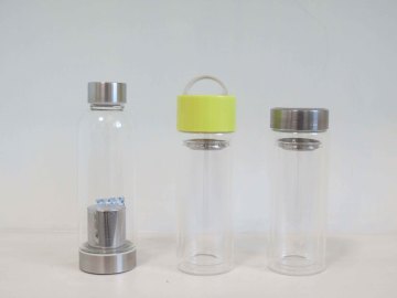 Glass Bottle Factory 500ml/16.89oz Wholesale Glass Bottle Wedding Invitations/ Clear Borosilicate Glass Water Bottle