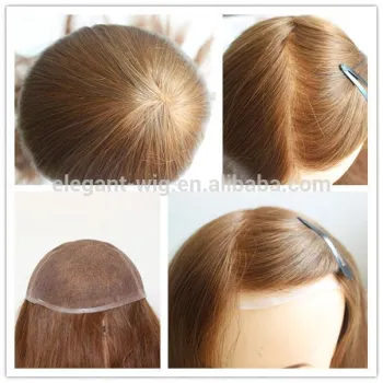 Elegant-wig freestyle part natural hairpieces, women blonde straight hair toupee on selling