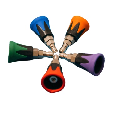 High Pressure Spray Nozzle Tips with Color Coding and Protector for Pressure Washers