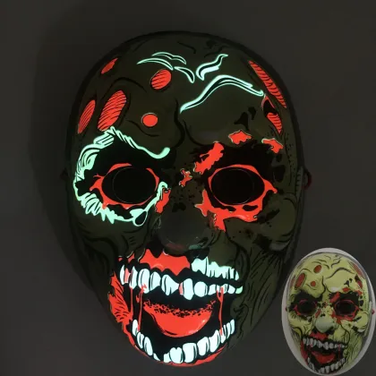 Halloween Luminous Horror Mask for Night Cycling