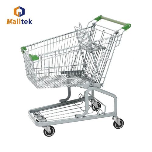 Supermarket Zinc Plated German Shopping Trolley