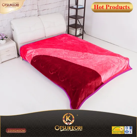 World class somple pattern raschel blanket and polyester blanket 5 kg in China.
