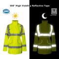 Leichte Frauen der Frauen Klasse 3 Hi-Vis Sicherheitsreflektierende Jacke