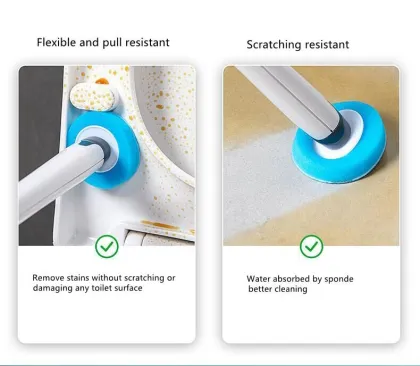 Disposable Toilet Brush Head(Starter Kit with 8 Refills)