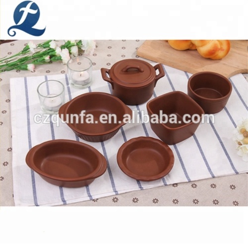 Set da forno decorativo personalizzato piccolo vassoio in ceramica