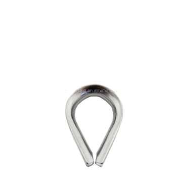 Kilang borong keluli tahan karat AISI304/316 G411 Kabel standard thimbles untuk tali dawai