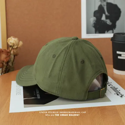 Customizable Soft Top Lettered Baseball Cap with Adjustable Outdoor Sport Embroidery and Duck Tongue Design