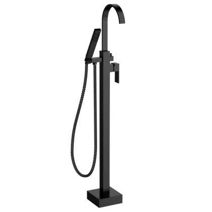 Modern Solid Brass Single Handle Tub Filler - Gold