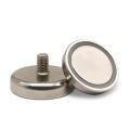 Super Strong Neodymium Pot Magnet with external thread