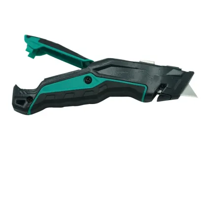 Toughbuilt Scraper Utility Knife - Safety Retracting Paper Cutter with Blade Storage