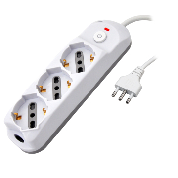 SAFELINE Italy 3 Outlet Multi Socket Extension Lead with 16A Chile Plug