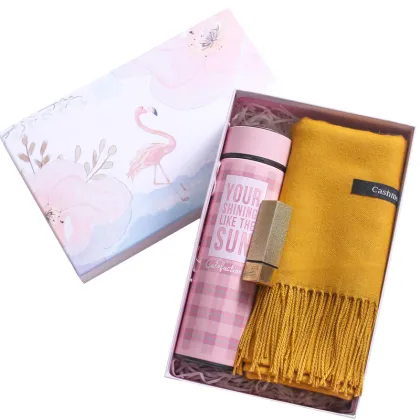 Custom Printed Thermos Packaging Scarf Gift Box