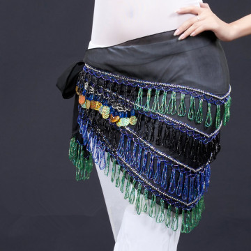 New Style Black Egypt Belly Dance Hip Scarf