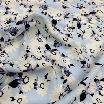 Small Floral Artificial Cotton Clothing Fabric