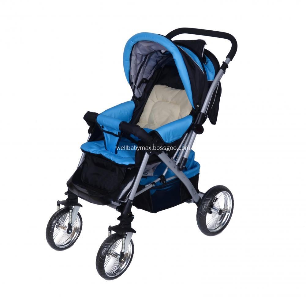 Shock Absorption Large Rear Wheel Luxury Baby Stroller