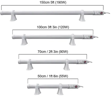 Electric Greenhouse Heater with Adjustable Thermostat: Tube Heating Solutions