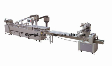 Two Rows (2+1) Sandwich Biscuit Making Machine Connected Packing Machine