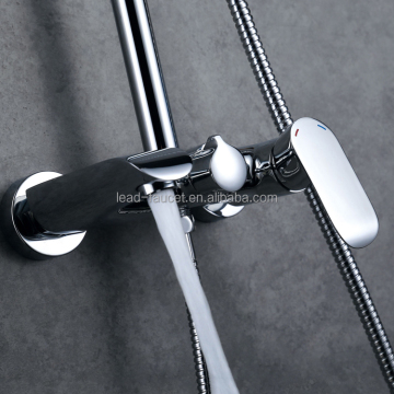 Wall-Mounted European Exposed China Faucet Shower and Mixers Set
