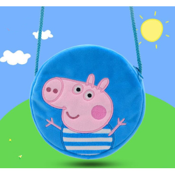 Cartoon Pig Plush Schoolbag Toy Haft Bag Backpack