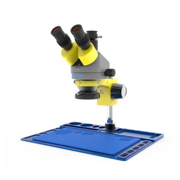 Kailiwei K20H Electronics 7-45X HD Welding Trinocular Microscope for Phone PCB Soldering Repair