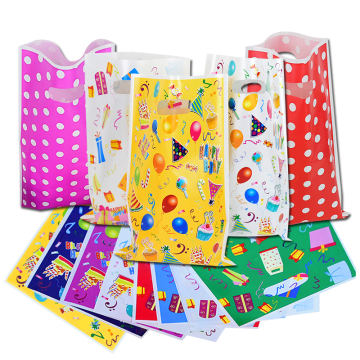 Polka Dot Plastikgeschenkbeutel für Partybevorzugungen und Beutetaschen