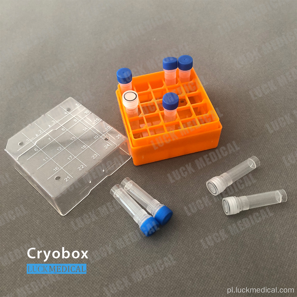 Użycie laboratorium zamrażarki Cryo Vial