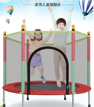5FT Sports Fitness Trampoline with Enclosure Net for Kids